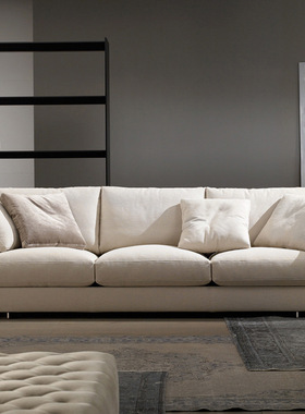 北欧布艺沙发乳胶羽绒现代简约客厅沙发中小户型组合卧室家具拆洗