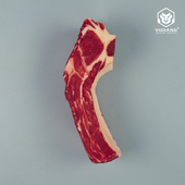 仿真黄膘牛排模型假扇子骨牛肋骨生牛肉模具直播展示道具牛肋排