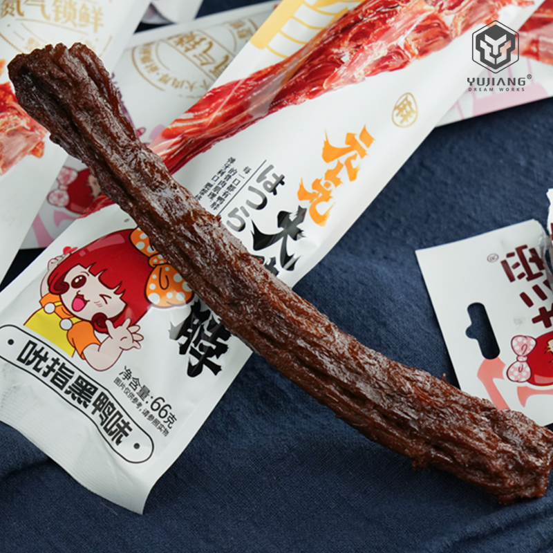 仿真鸭脖模型手撕烤鸭脖仿真小吃