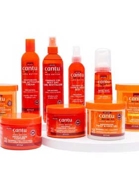 保税区发 Cantu卷发护理CREAM洗发水发膜
