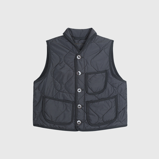 60200 新款 白弓时髦都市感户外通勤工装 风超轻棉马甲外套女冬季