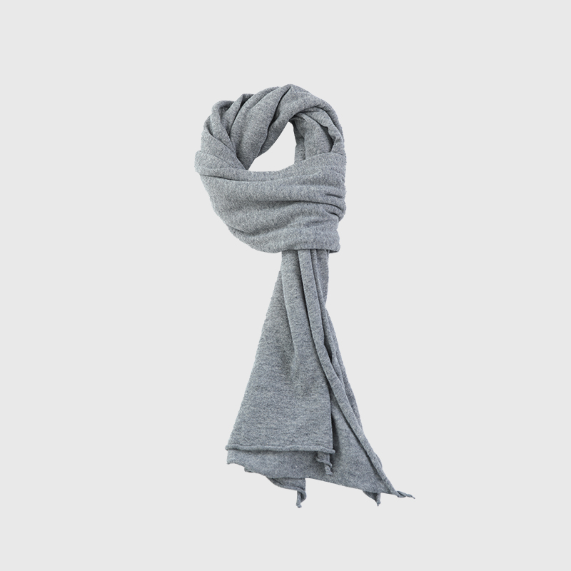 白弓 超大用量定制苎麻+棉混纺氛围感围巾女2025年新款60207