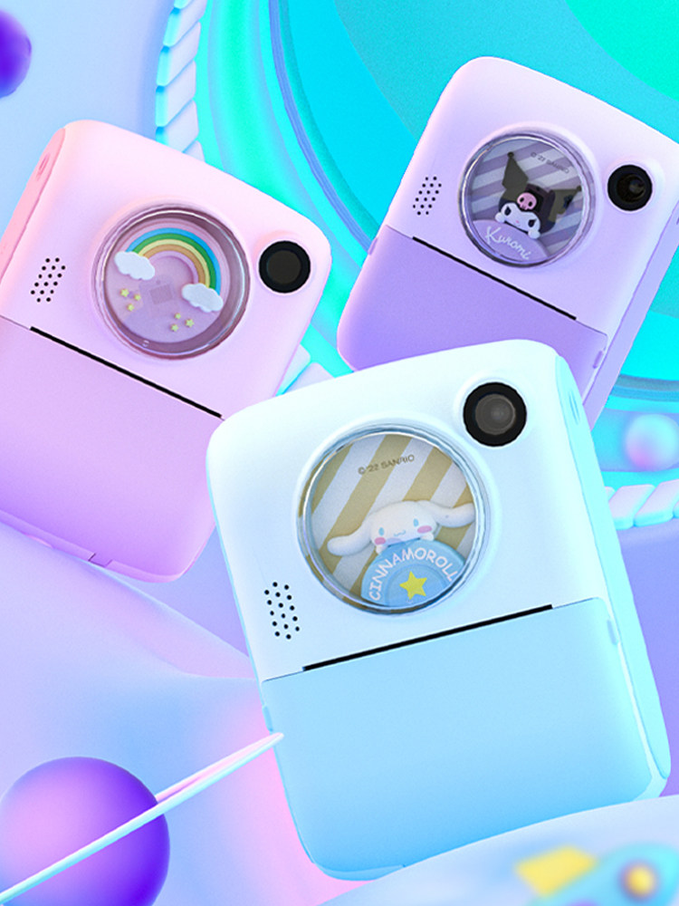 어린이용 장난감 카메라는 사진을 찍고 고화질 디지털 캠퍼스를 인쇄할 수 있습니다. 폴라로이드 중학교 여아 선물