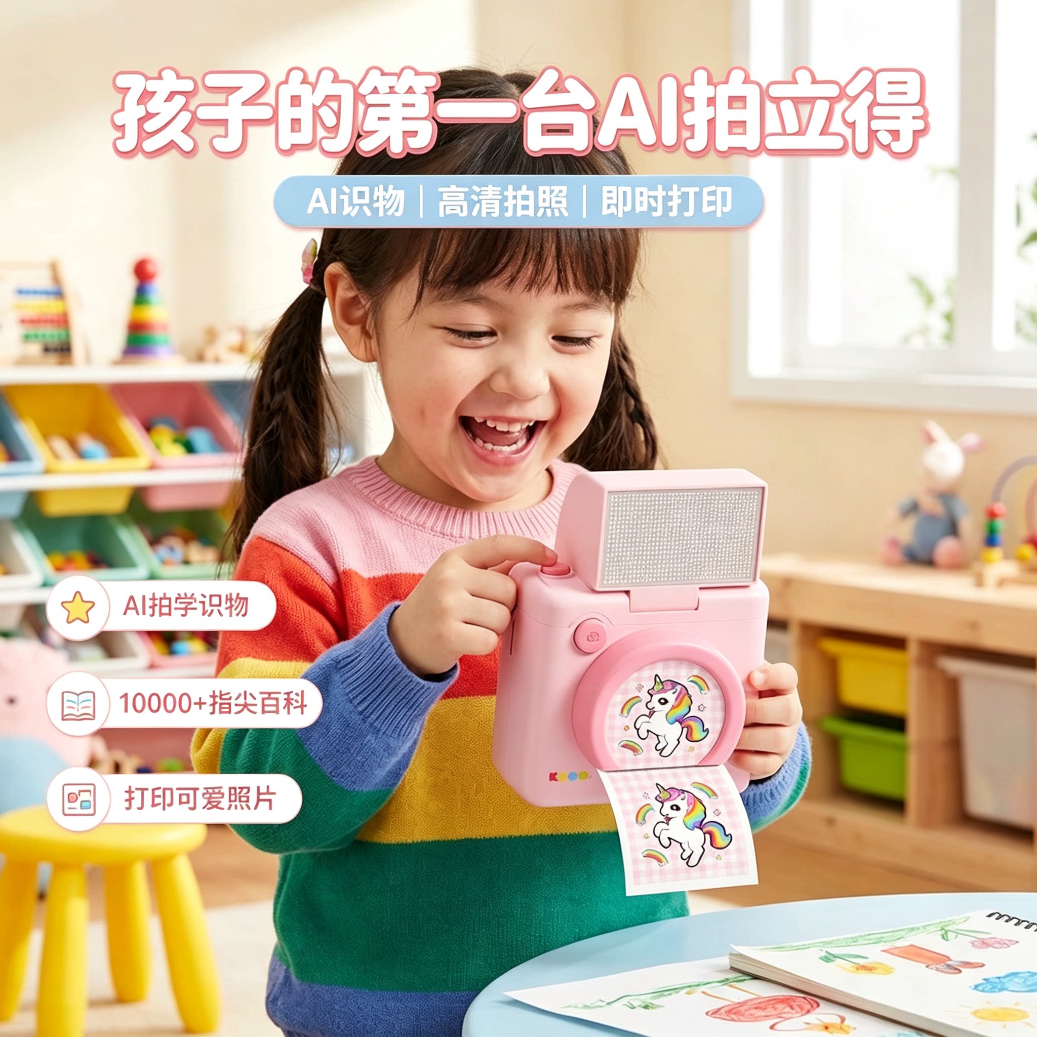 AI拍学机相机拍立得打印彩色照片