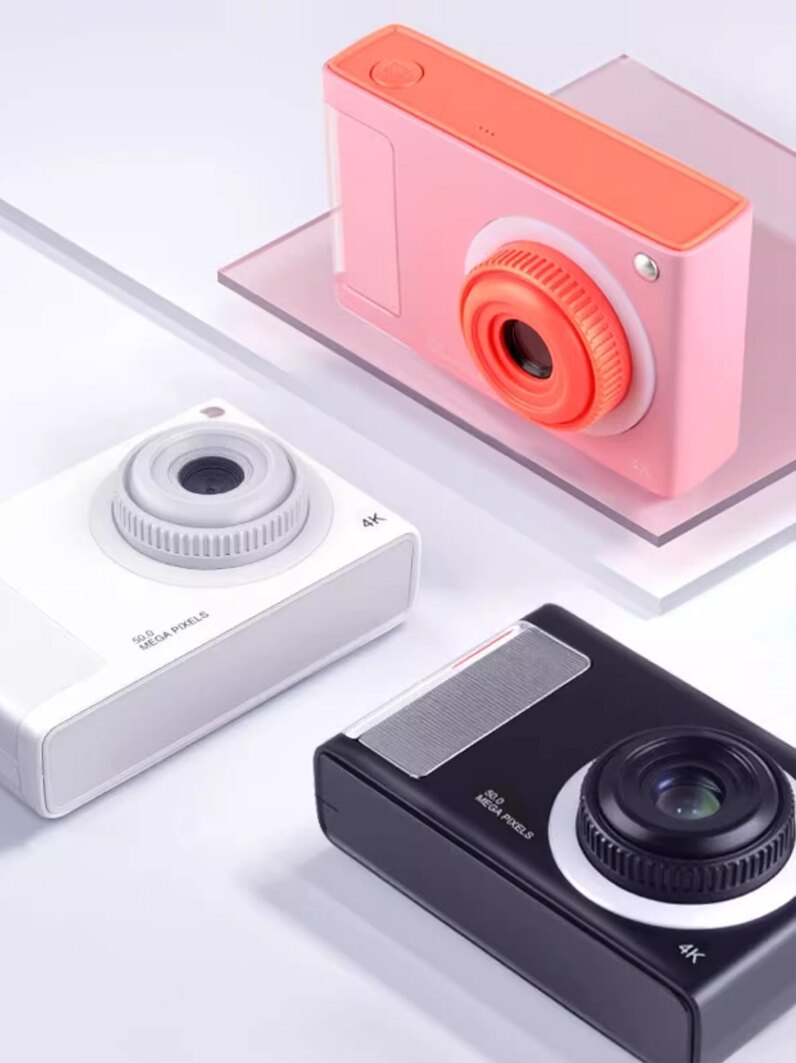 남자아이 여자아이 모두 사진을 찍고 인화할 수 있는 새로운 어린이용 카메라 장난감 여자아이를 위한 디지털 폴라로이드 하이픽셀