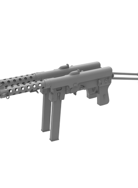 FNAB 43冲锋枪枪通用军事道具模型用于身体人物玩偶