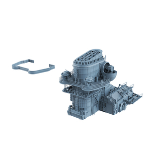 老姚手工坊 各比例 模型升级件 俾斯麦战列舰烟囱及机库  1set