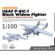 LYR100233 1/100 军事模型 美国空军 P-61C-1 黑寡妇 战斗机 1pc