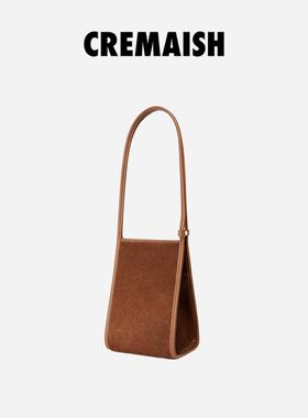 CREMAISH 马毛系列拼皮手提包 小众设计感轻奢气质手提包女