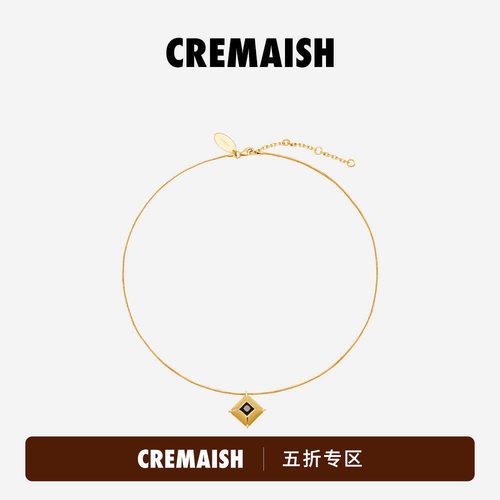 CREMAISH铜镀18k金Louvre项链