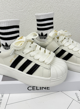 netx alice女童小白鞋2025春秋新款儿童贝壳头韩版男童休闲运动鞋