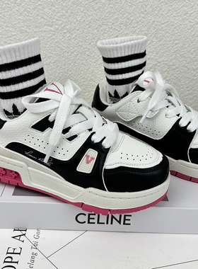 netx alice儿童运动鞋2025春秋新款厚底防滑真皮男女童休闲小白鞋