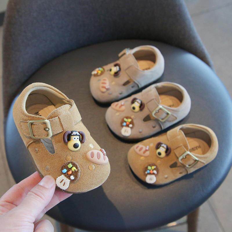 DHWA女宝勃肯鞋婴儿童软底学步鞋一岁男童2025秋季新款透气单鞋