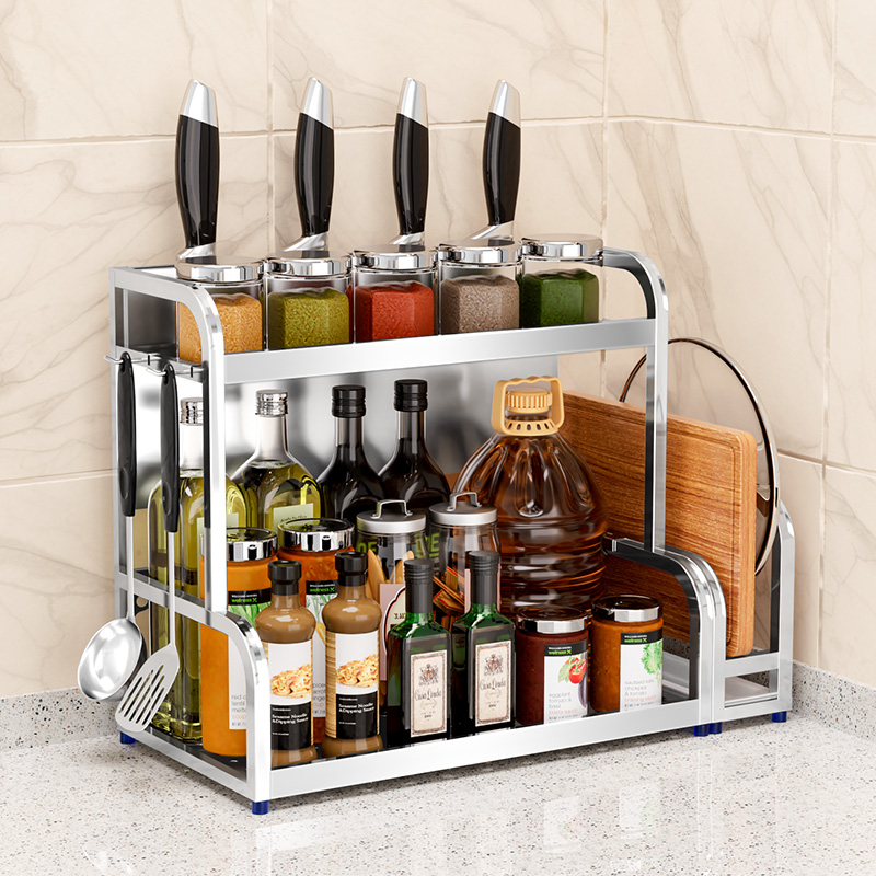 304不锈钢厨房调料品置物架刀架
