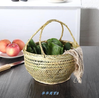 Bamboo woven vegetable basket handmade basket bamboo baske