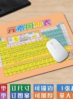 小号化学元素周期表简约鼠标垫