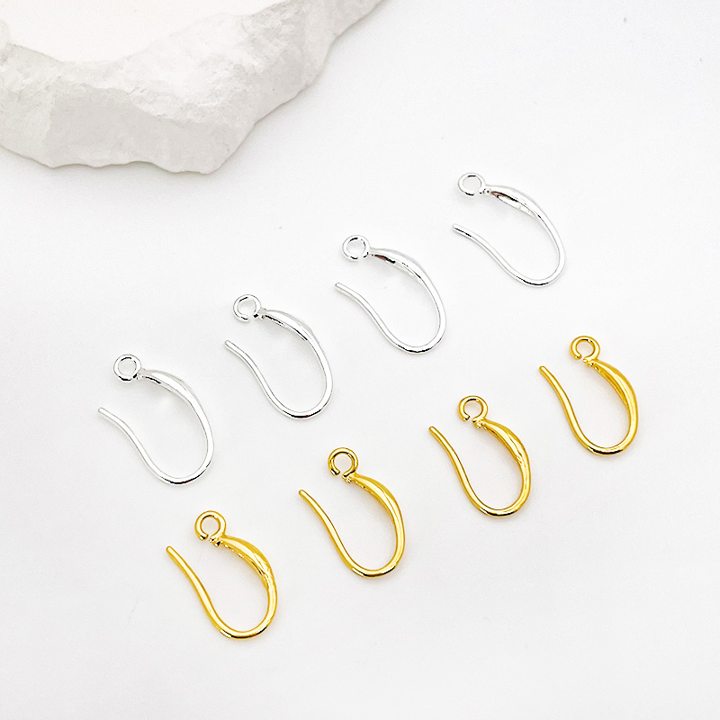 18K包金保色耳钩DIY流苏耳环