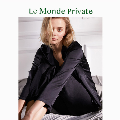 LeMondePrivate「一室之间 系列 」性感柔软真丝奢华修睡衣套装