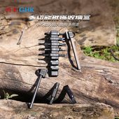 鸿丰GHK22枭狼配件口哨户外多功能组合工具打火石磨刀棒批头组