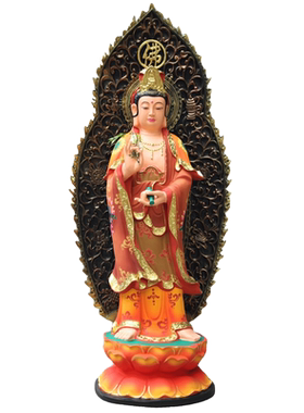 树脂玻璃钢观音菩萨寺庙站佛像