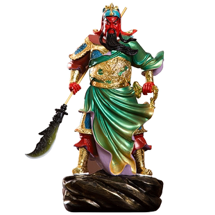 家用关帝圣君神像供奉正气关公护法武财神招财镇宅关二爷摆件