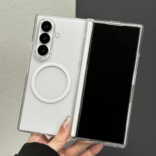 折叠屏零透前框中轴透明手机壳