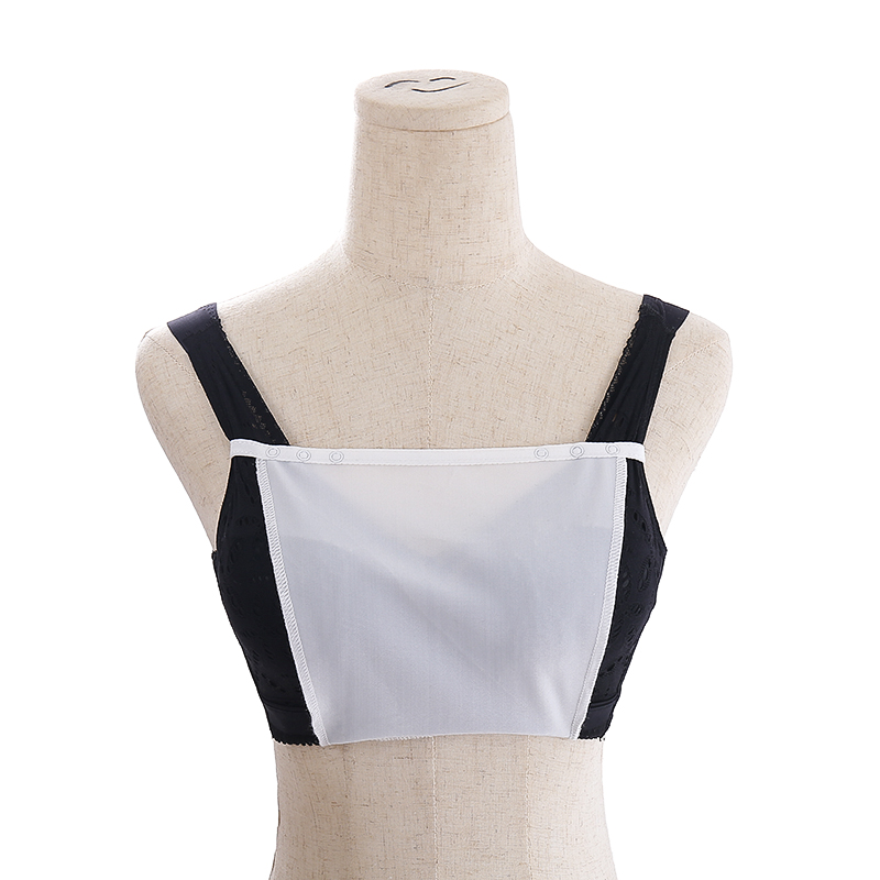 防走光遮胸布一片式抹胸低领遮挡布胸贴蕾丝花边内搭百搭打底内衣