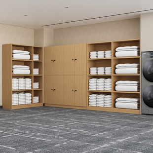 酒店专用布草柜客房民宿宾馆储物收纳柜足浴店更衣柜桑拿毛巾柜