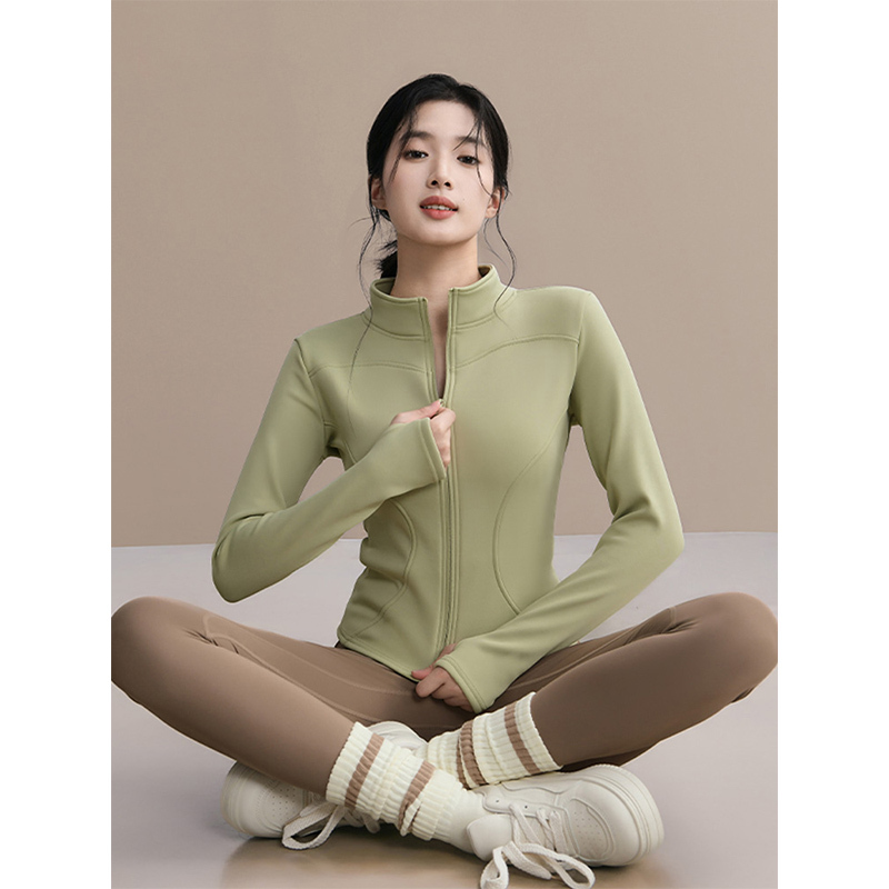 米兰风MDCW瑜伽服女2025秋冬运动外套加绒上衣普拉提跑步健身套装