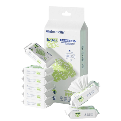 子初儿童卫生湿巾便携装巨方便