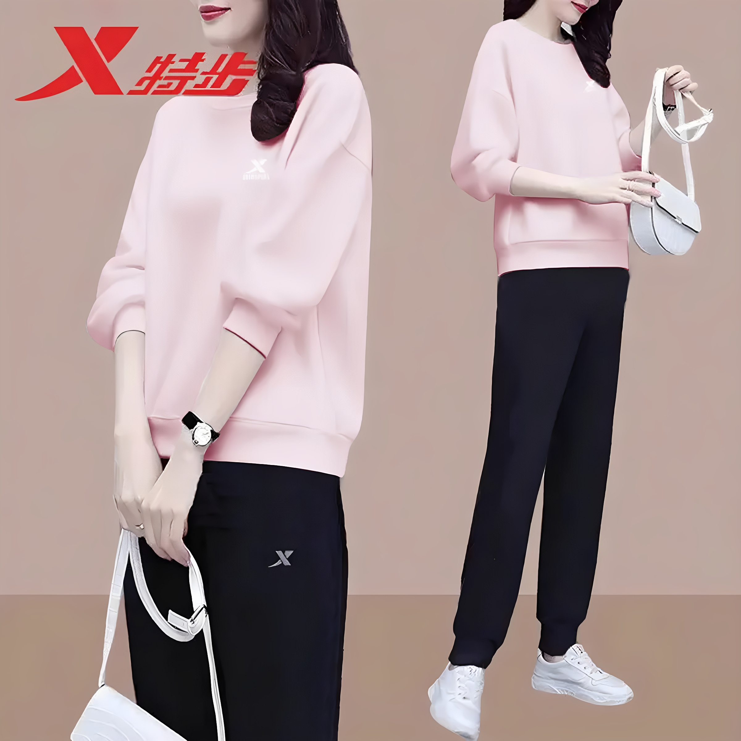 XTEP/特步女保暖加绒运动套装