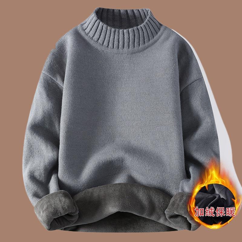 2025秋冬季针织衫简约高领毛衣加