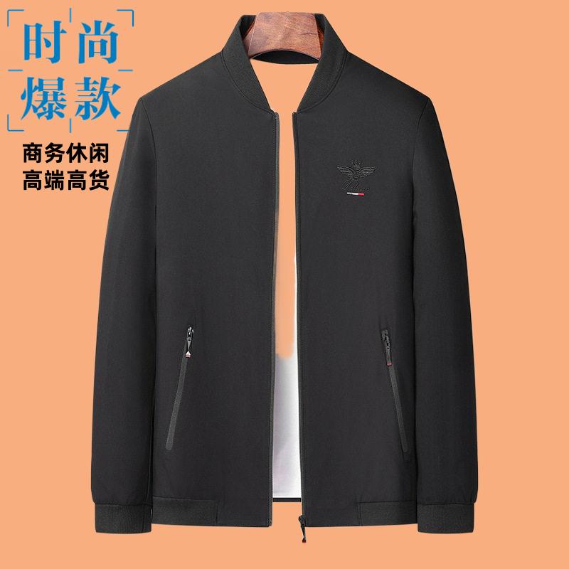 2026新款春秋男士夹克外套hotsale棒球领绣花men夹克衫jacket抗皱