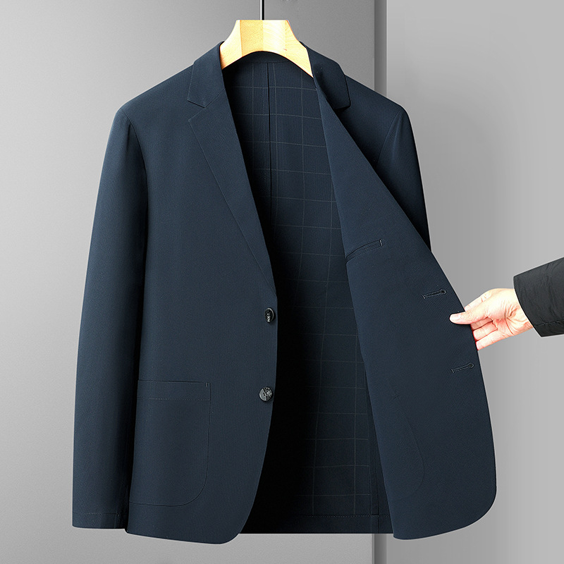 防晒西装薄款男外套2025春季新款中青年商务休闲男士西服爸爸装