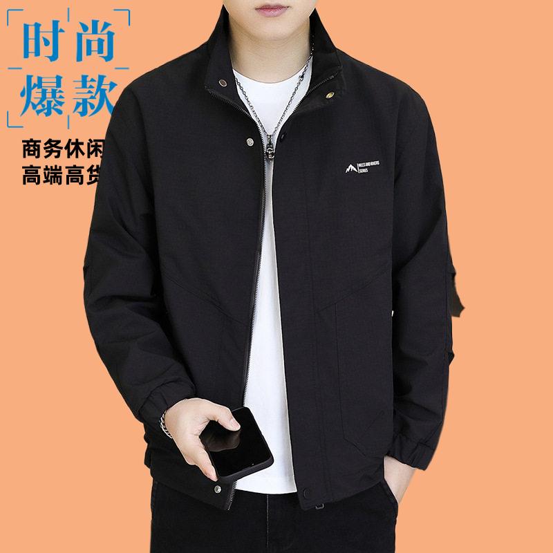 秋季外套男士流行新款工装夹克爆