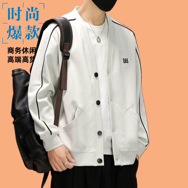 主推港式和尚单排外套秋季款开衫