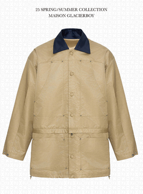 GLACIERBOY丨可拆卸两穿冲锋衣丨日本进口丝光感防水面料春秋夹克