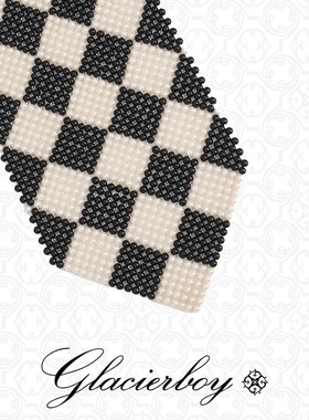 GLACIERBOY|手工串珠领带免打结设计感小众少年感配饰