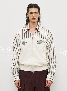 GLACIERBOY|33硅胶印花长袖外套高级chic轻奢通勤松弛感设计夹克