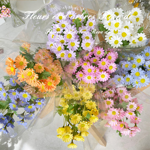 小雏菊洋甘菊仿真花束绿植小清新