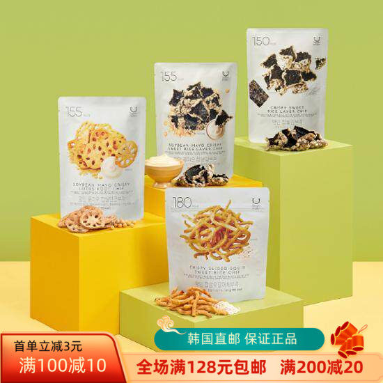 韩国直邮oliveyoung低卡低脂Jennie布朗尼鱿鱼丝海苔碎藕片干零食