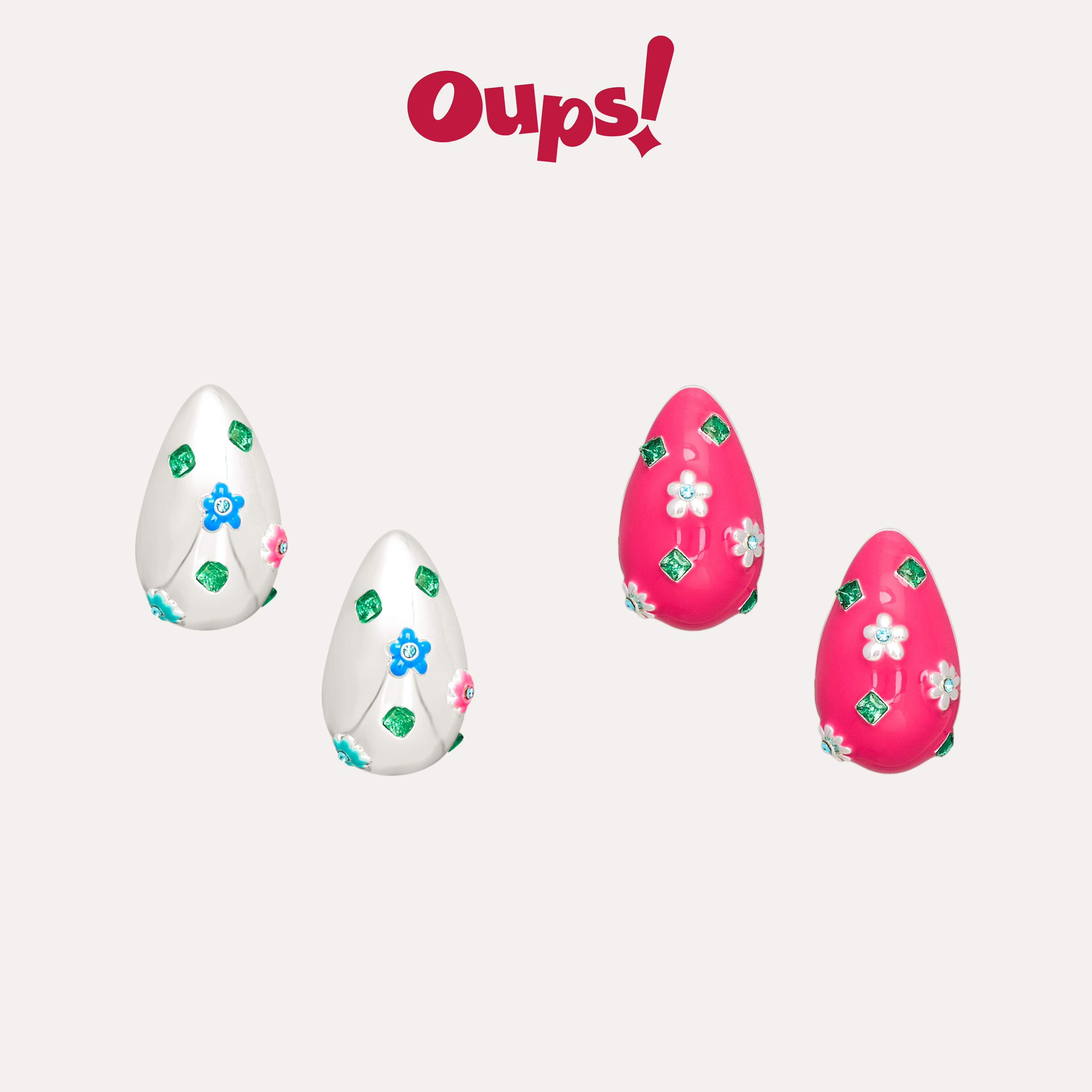 Oups！原创Y2K女团旋彩乐章耳环