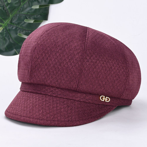 鸭舌帽妈妈春秋布帽奶奶防晒休闲