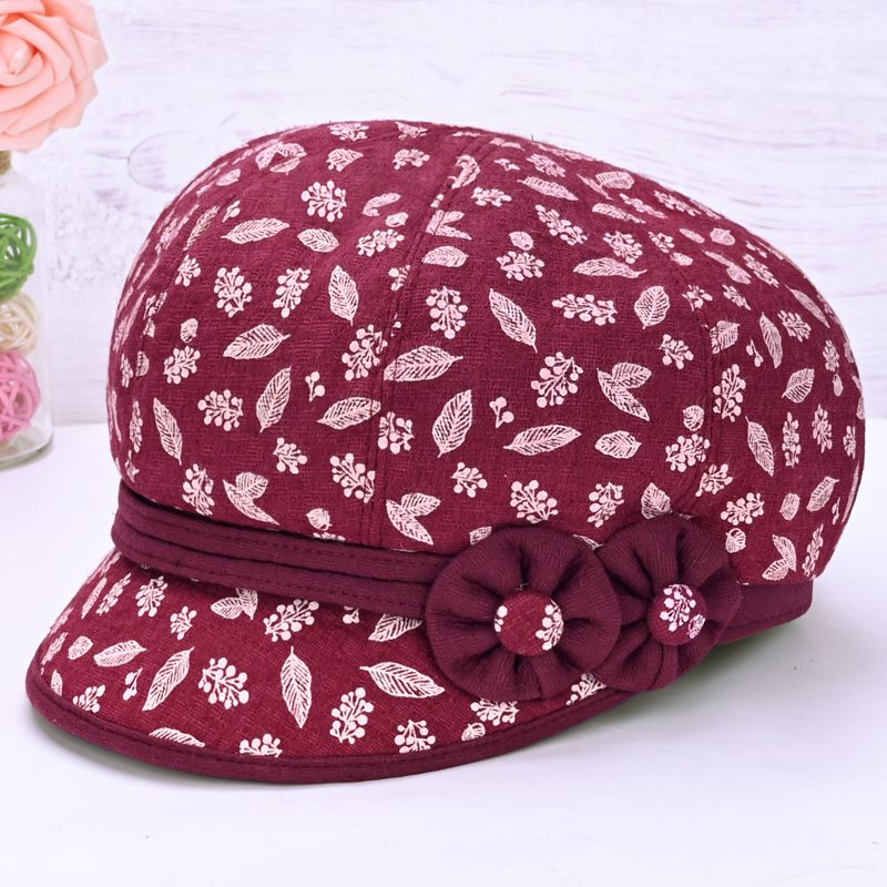 中老年人春夏天帽子女夏中年薄款妈妈布帽老人奶奶鸭舌帽老年人帽
