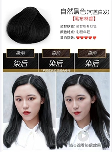 韩金靓一梳彩易梳彩染发剂含金量韩金亮植物染色染发膏染发梳正品