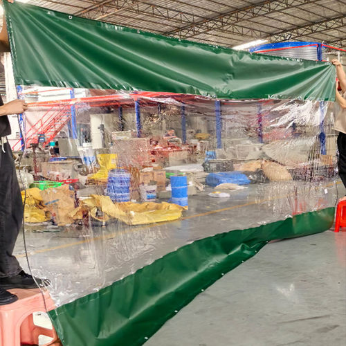 宵夜档档风雨上下颜色透明雨棚布