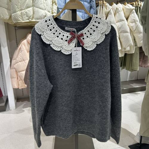 以纯正品女款套头毛衫R254243061