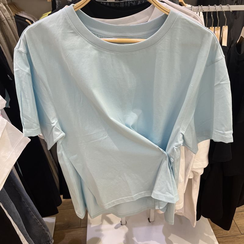 以纯正品女装针织宽松圆领短袖T恤衫RW22231010