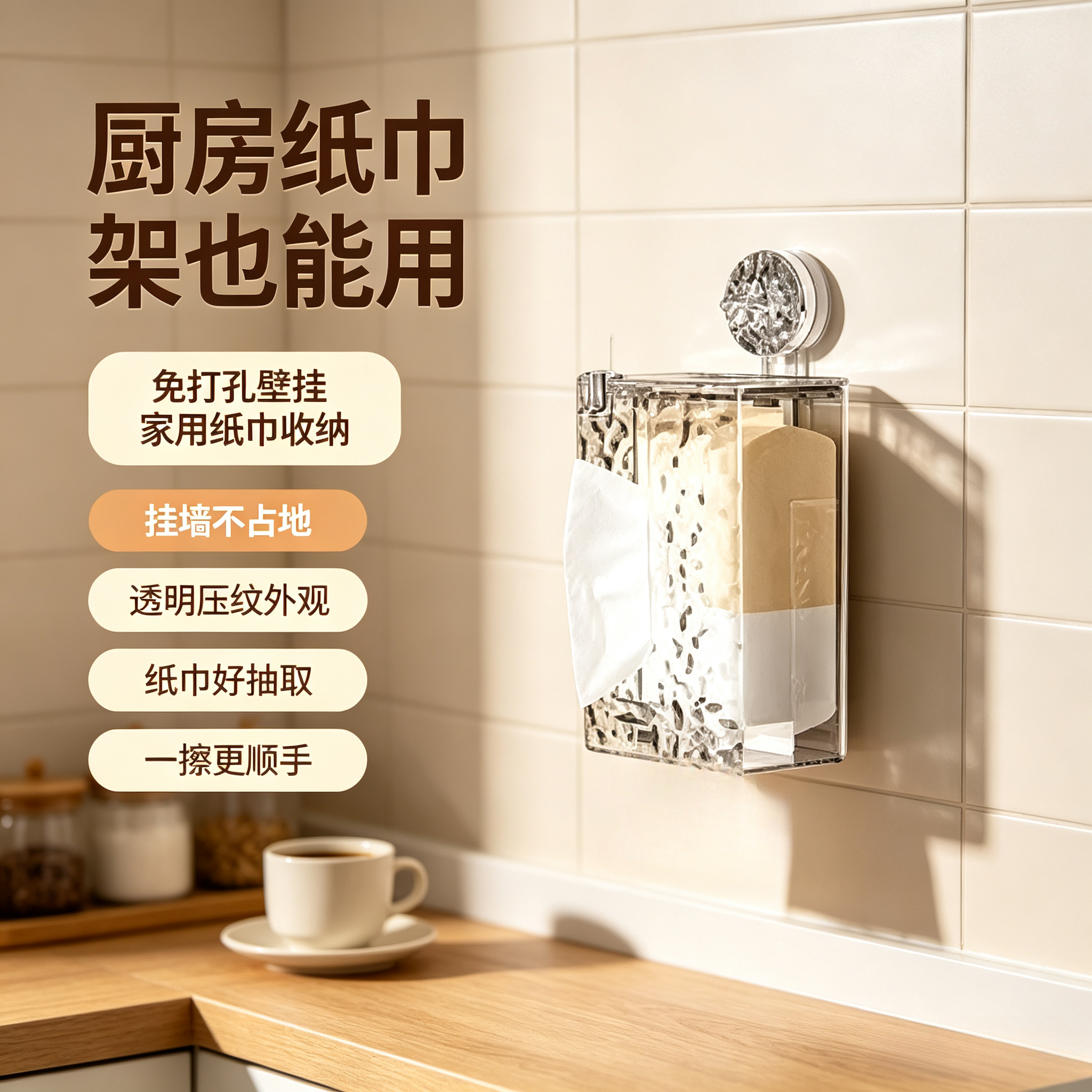 网红卫生间纸巾盒洗脸巾浴室收纳盒纸巾架厨房洗手间家用卫生纸感