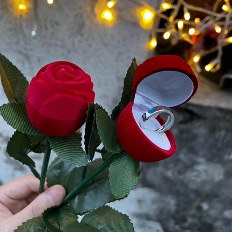 玫瑰花戒指盒母亲节礼物学生党实用送妈妈送婆婆小众创意高级感